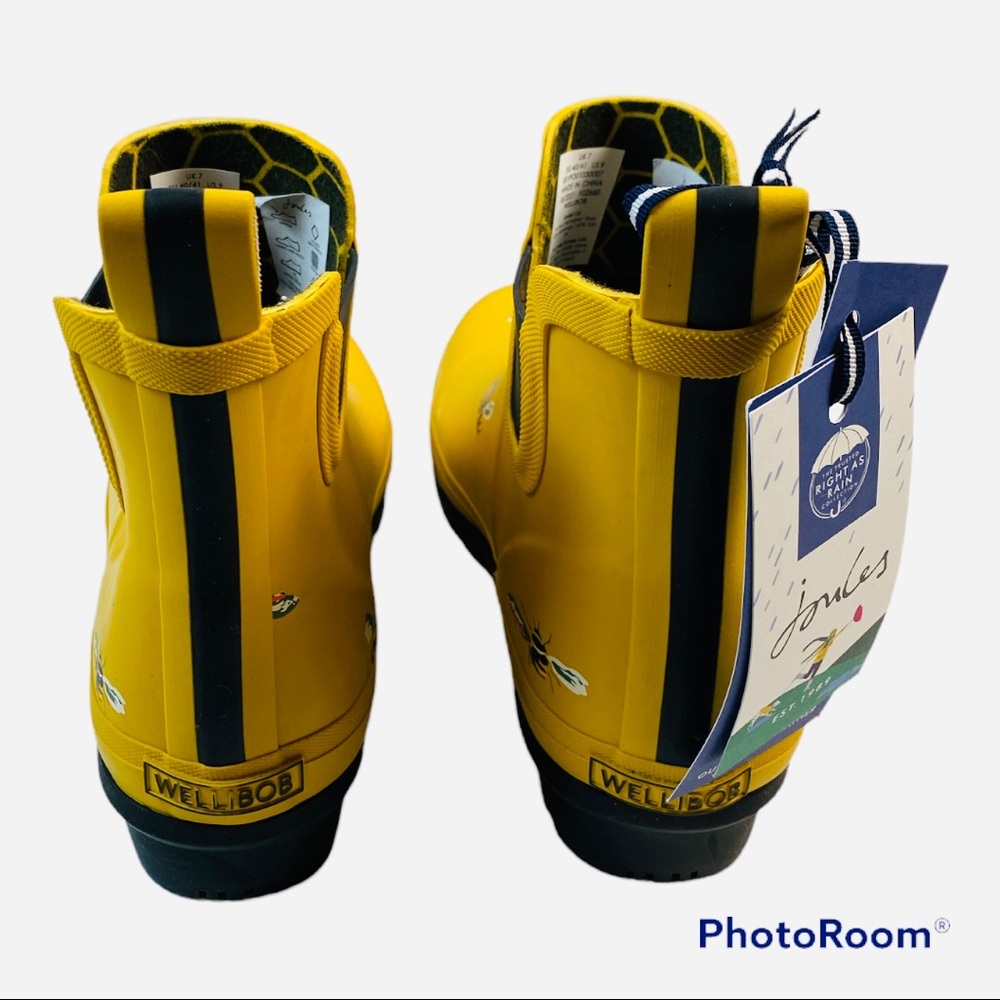 NWOT "Bees" ankle wellibobs  rain boots various szs - Picture 7 of 9